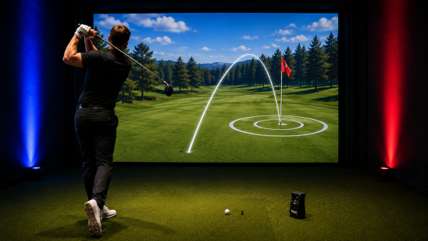 The nearest the pin competition in action